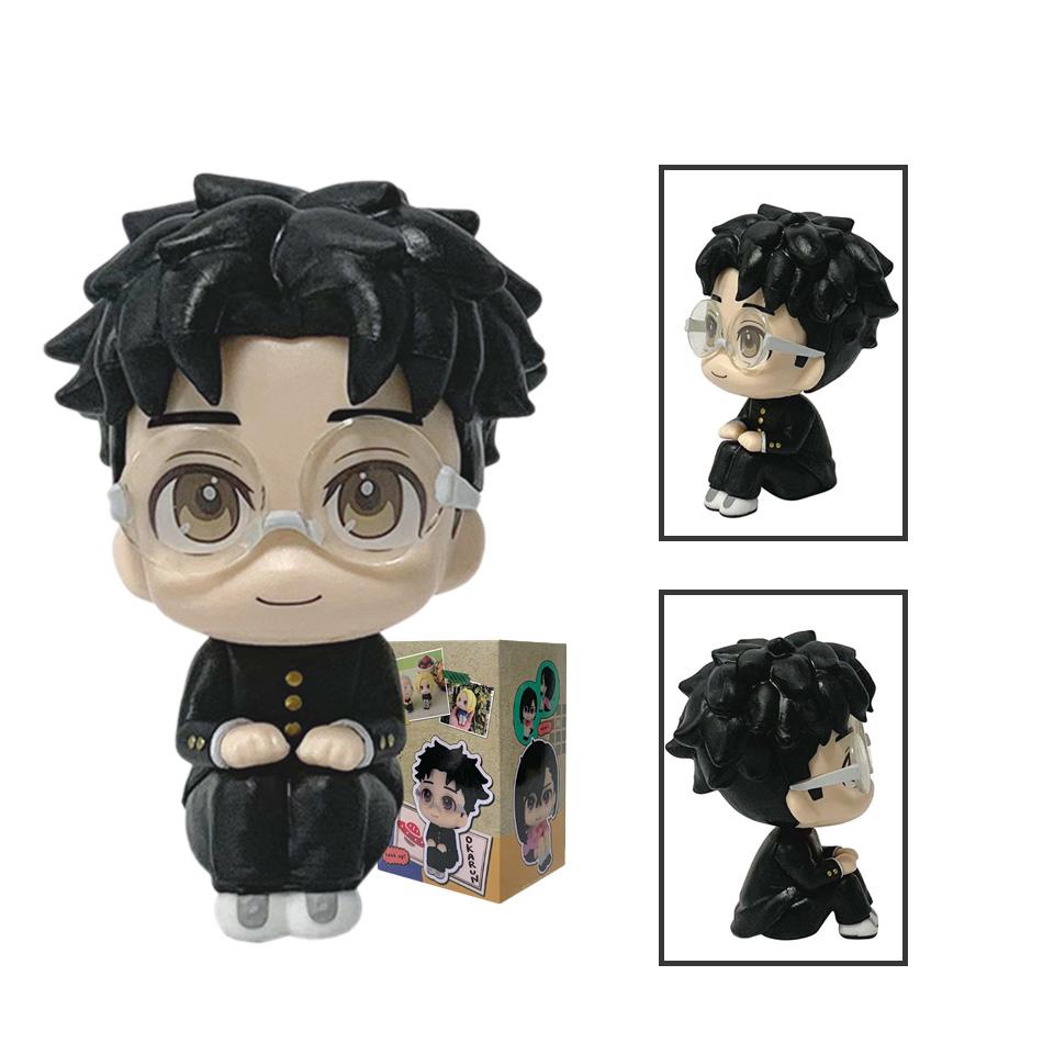 Couple Set: Big-Head Chibi Ayase Momo / Okarun - Anime Merchandise from Dandadan | Articulated Figure Model Toy, Gift