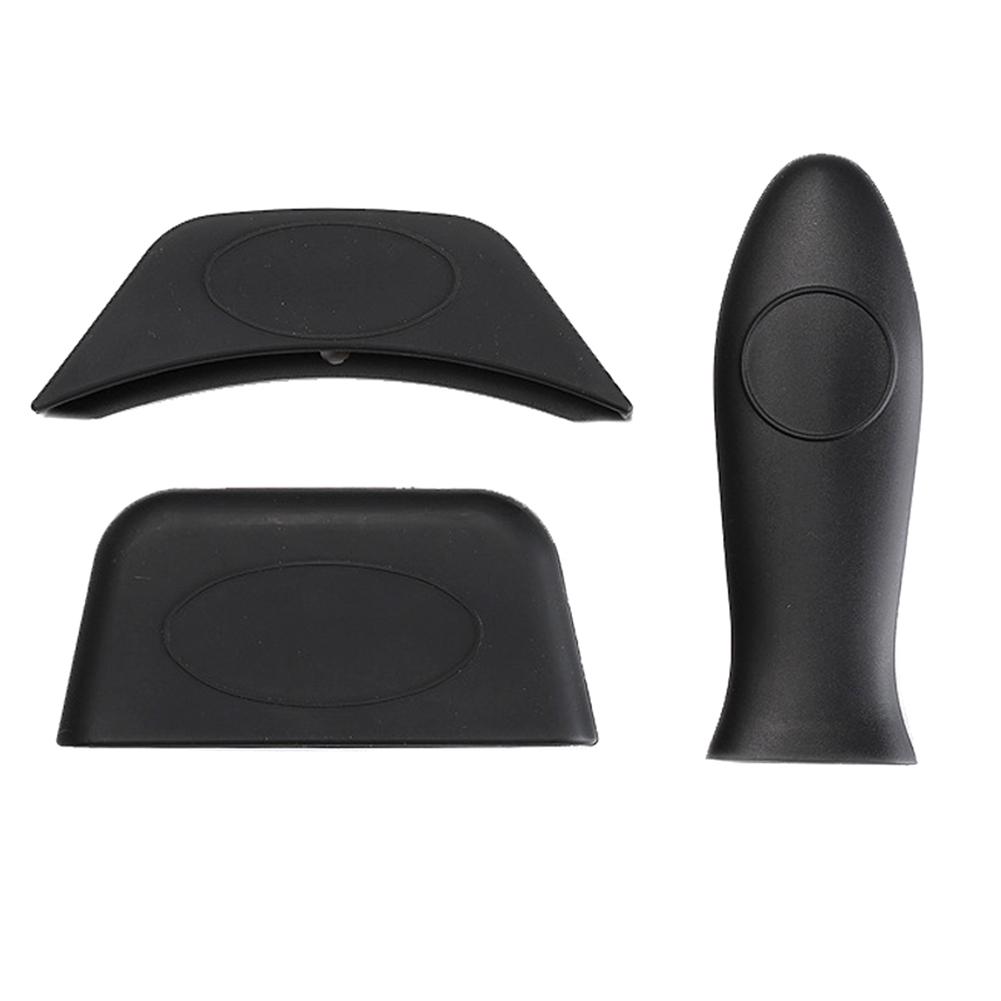 

1 комплект силиконовых держателей для горячих ручек, нескользящие для чугунных сковородок, сковородок