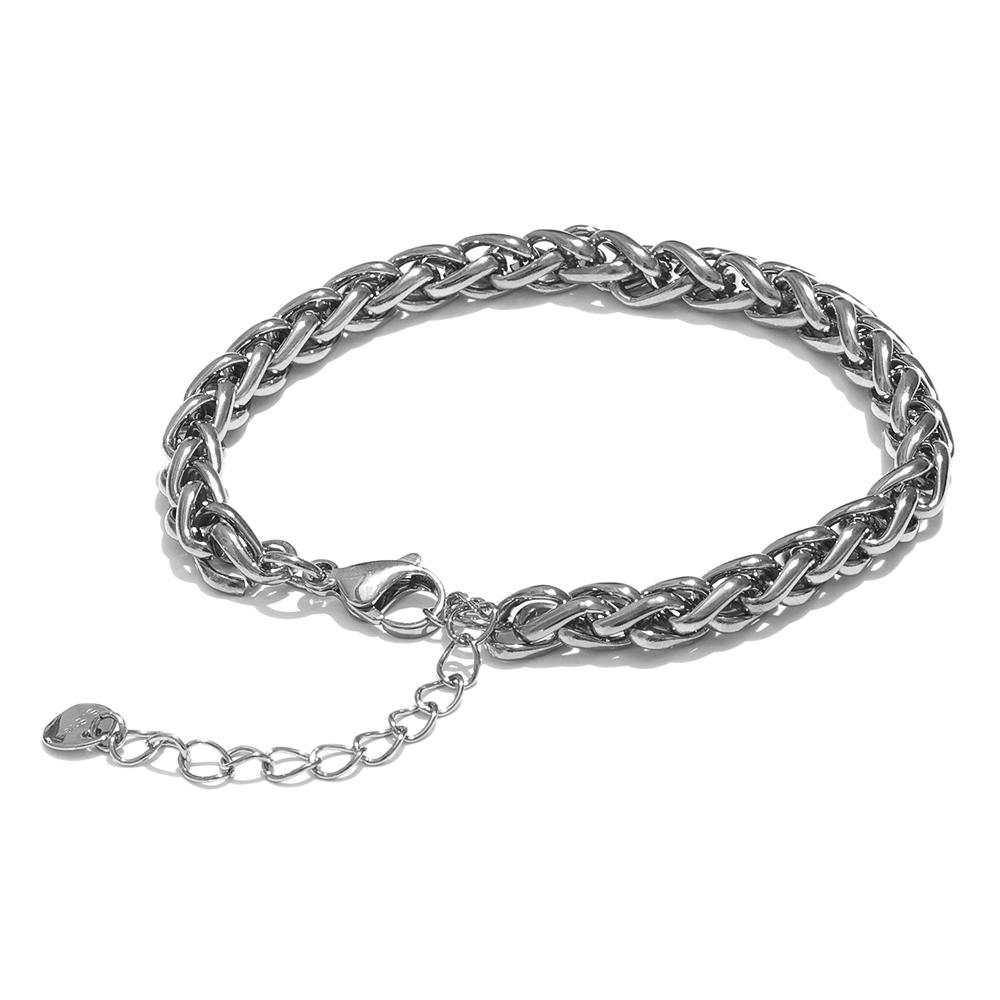 

Yhpup Waterproof 316L Stainless Steel Metal Chain Necklace Bracelet Bangle for Women Statement Tarnish Resistant Charm Jewelry