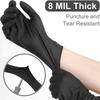 50PCS Nitrile Gloves Disposable Black Diamond Washing Gloves for Car Auto Household Cleaning Kitchen Beauty Salon Working Gloves