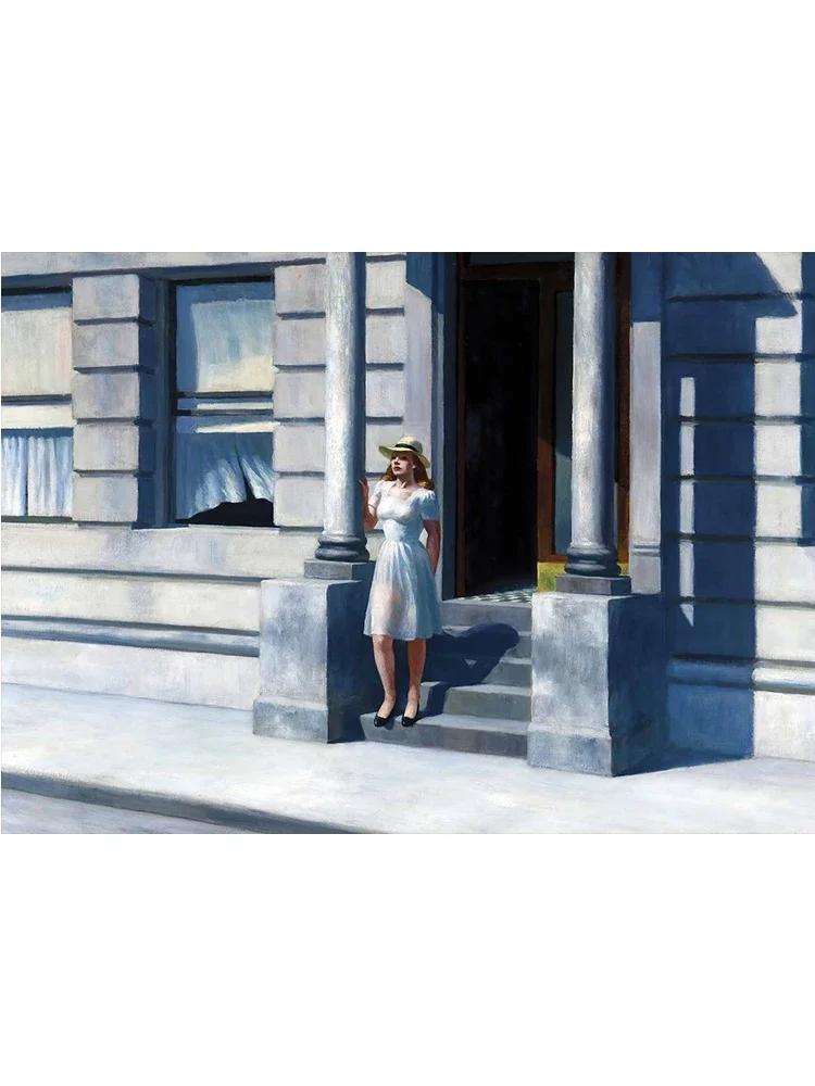 Edward Hopper Famous Realistic Master Art Poster Canvas Painting Nighthawks Life Landscape Wall Art Living Room Home Decoration