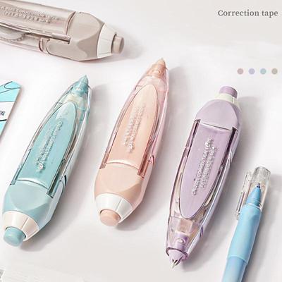 Press Type Correction Tape  Simplicity Korean Solid Color Correction Tape Lovely Stationery Correction Tape Student Supplies