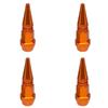 1/4Pcs Bullet Valve Caps Car Motorcycle Wheel Tire Valve Caps Dustproof Cover 45mm Spiked Valve Caps Auto Exterior Accessories