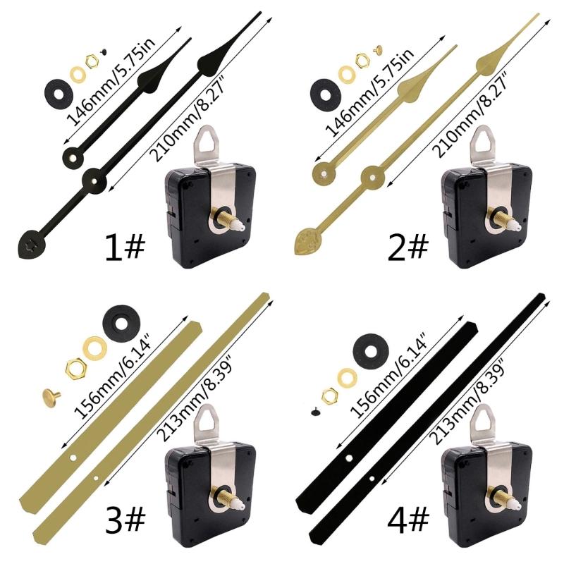 Quarz DIY Wanduhr Uhrwerk Mechanismus Kits Inklusive Zeiger Batteriebetrieben Reparaturteile Ersatz