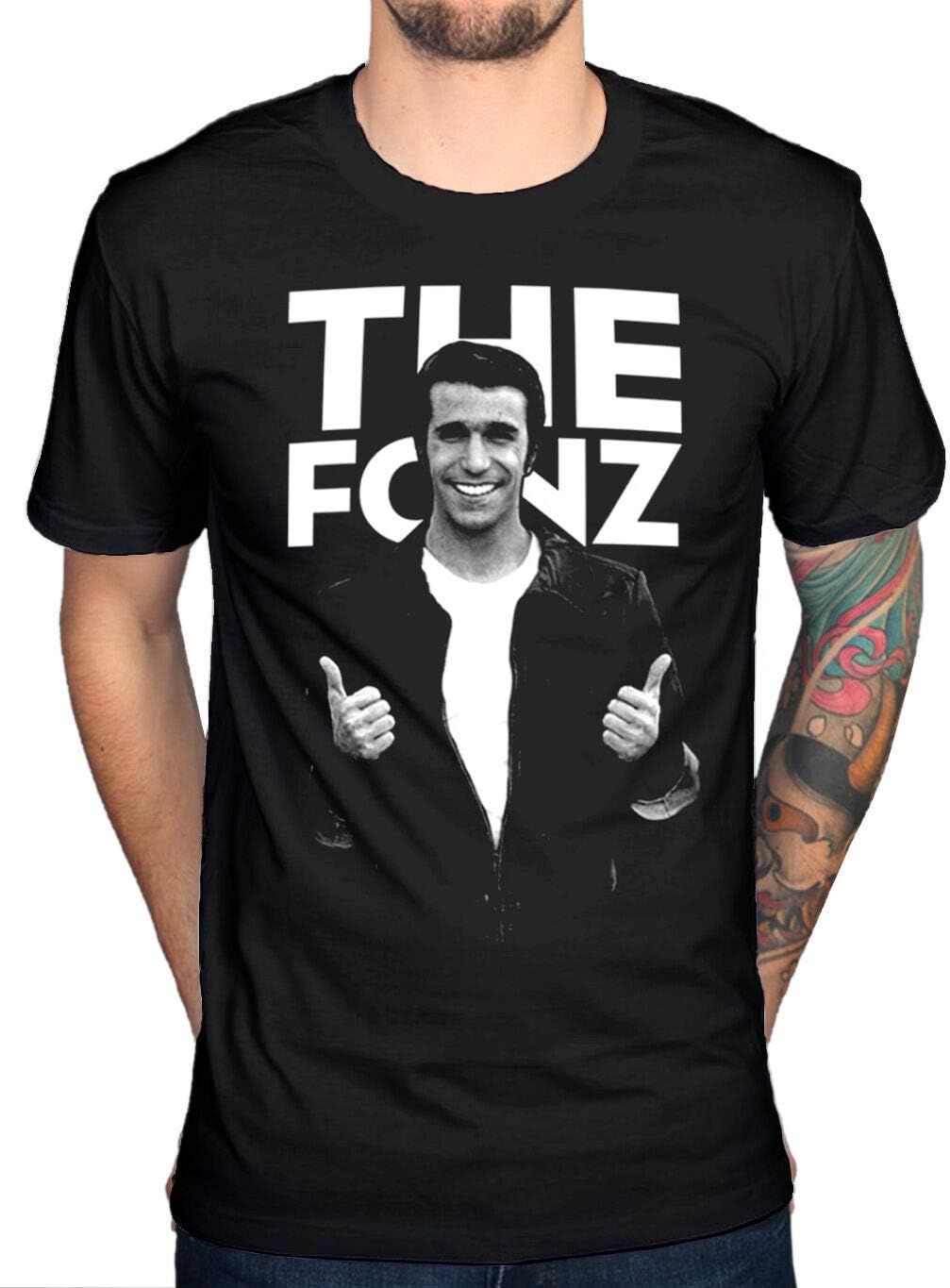 Happy Days The Fonz Graphic T-Shirt Tv Series Retro Fonzarelli S Black XL чёрный