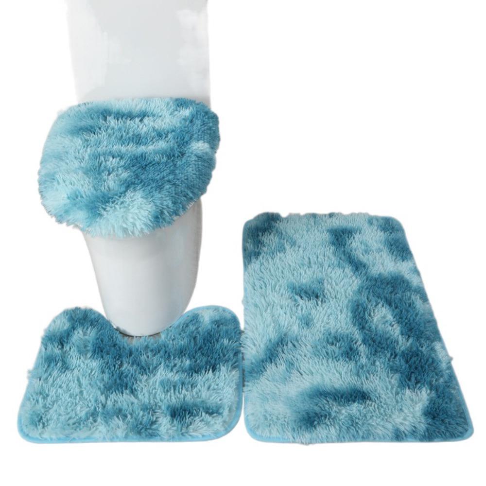 3pcs Anti Slip Floor Mat Absorbent Toilet Cushion Toilet Pad Toilet Cover  Living Room