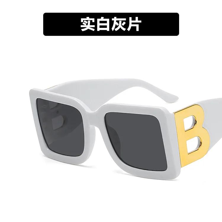 The Letter  B  Large Framed Sunglasses Women s Square Personalized Sunglasses Trendy Retro Glasses & Accessories