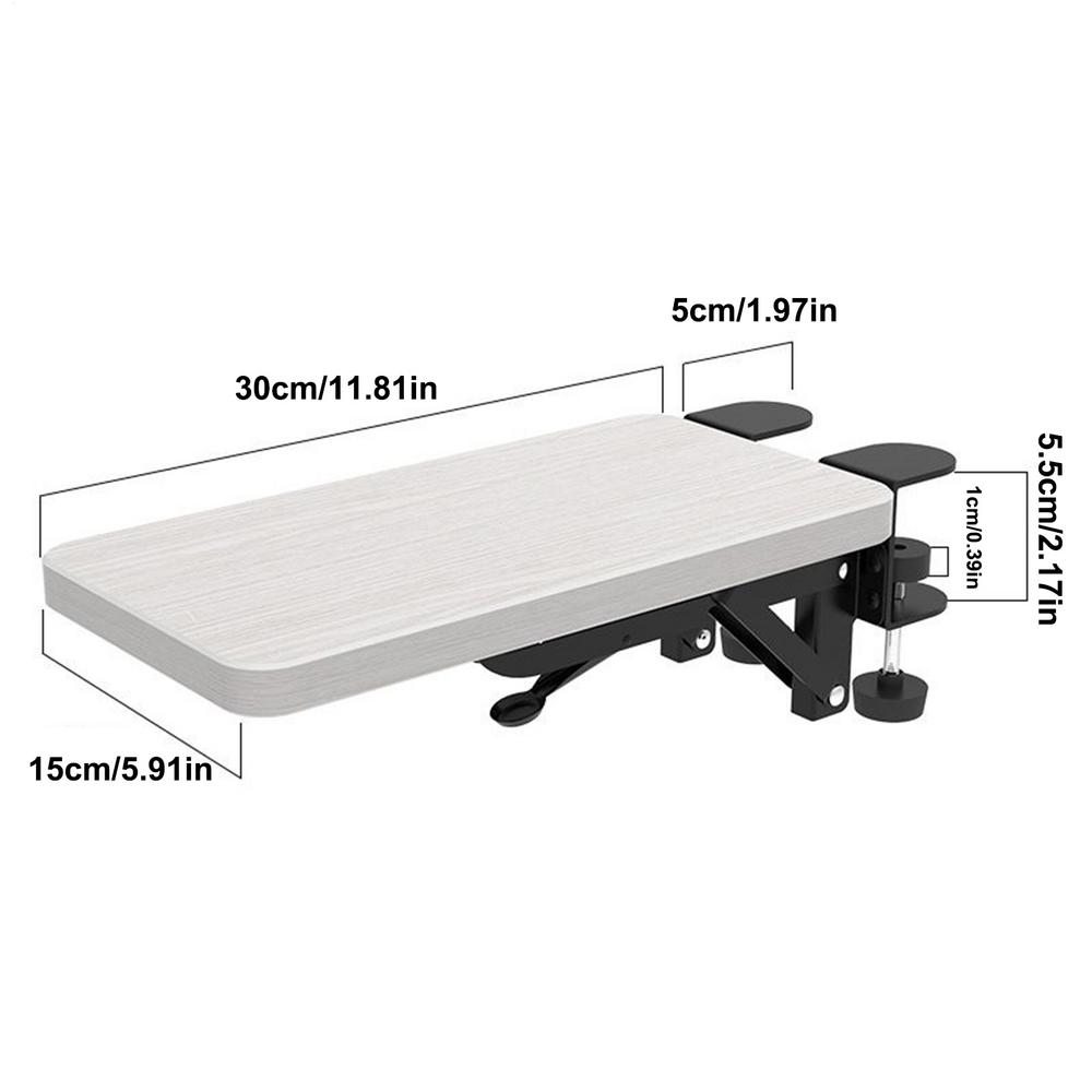 Computer Arm Bracket Convenient MousePad Holder Computer Desk Extender Foldable Armrest Rack For Desk Home Desktop