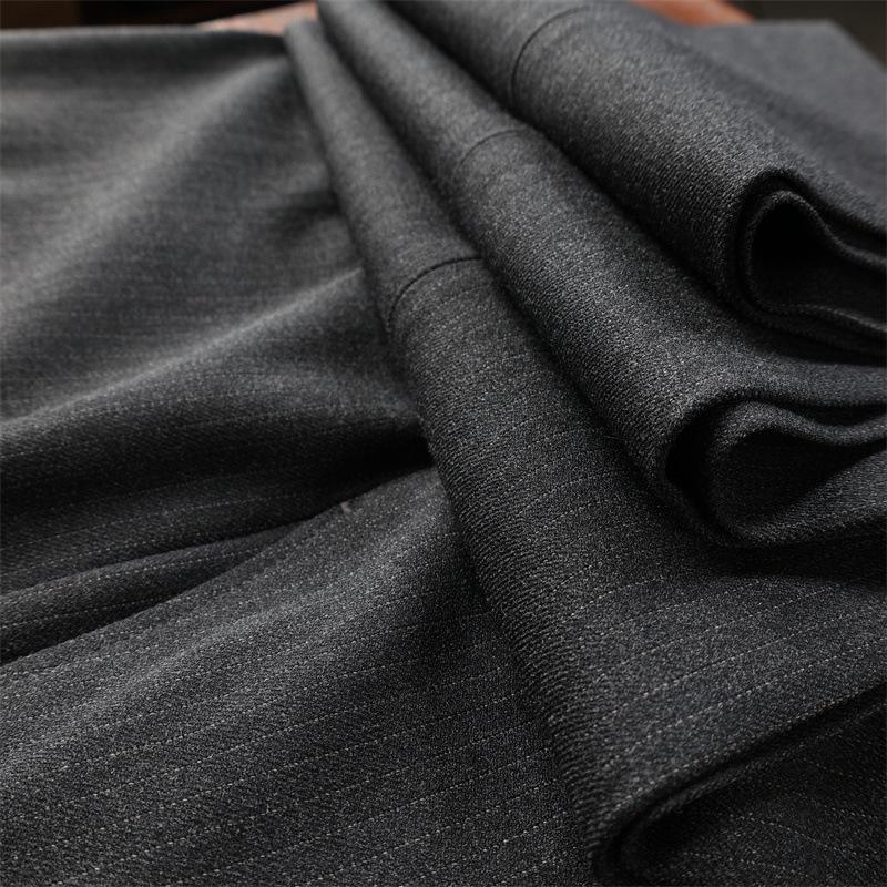 Plus Size Men's Striped Business Casual Wedding & Formal Suit Set
