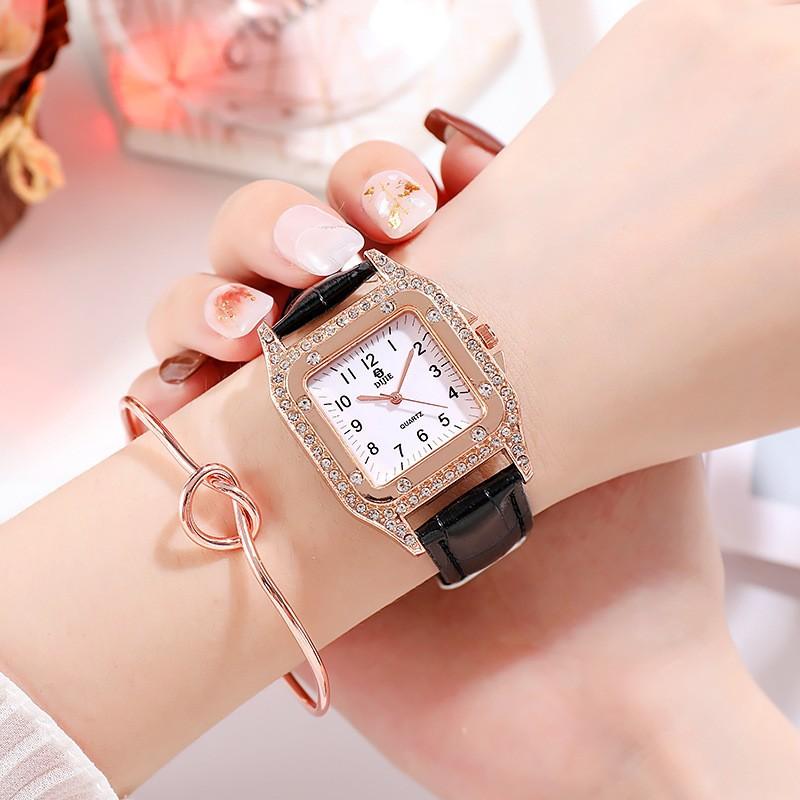Watch School Girl Retro Square Watch Cold And Versatile Atmospheric Fashion Forest Girl Simple Casual Trendsetter