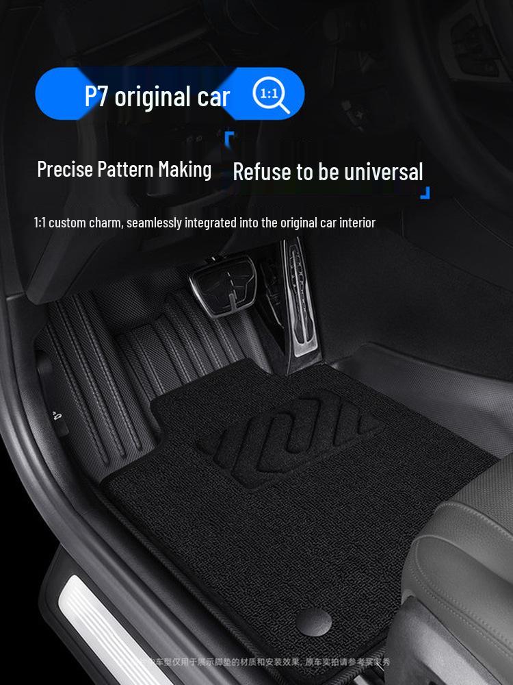 XPeng P7 Car Floor Mats 22-25 (P7i/P7+) Half-Covered TPE Pro Max Light Luxury Starry Sky Mats XPeng P7 / 2022-2024 Model P7i