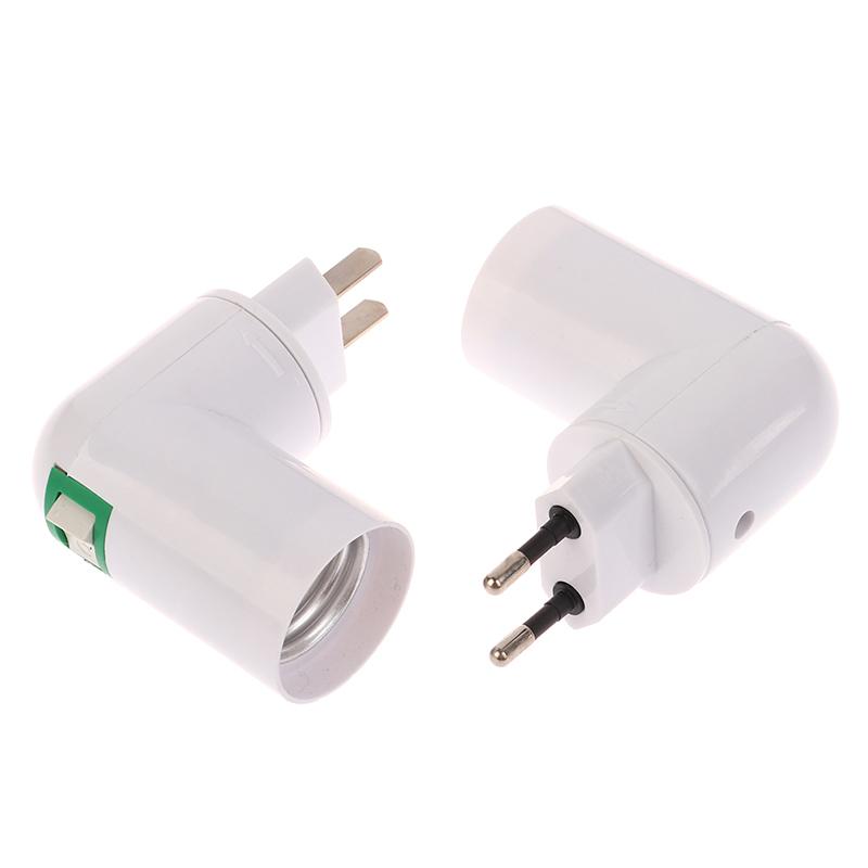 1Pc E27 Socket Lamp Bulb Adapter 360 Degrees Adjustable Light Bases Lamp Holder Converter Light Bulb Adapter Eu Us Plug
