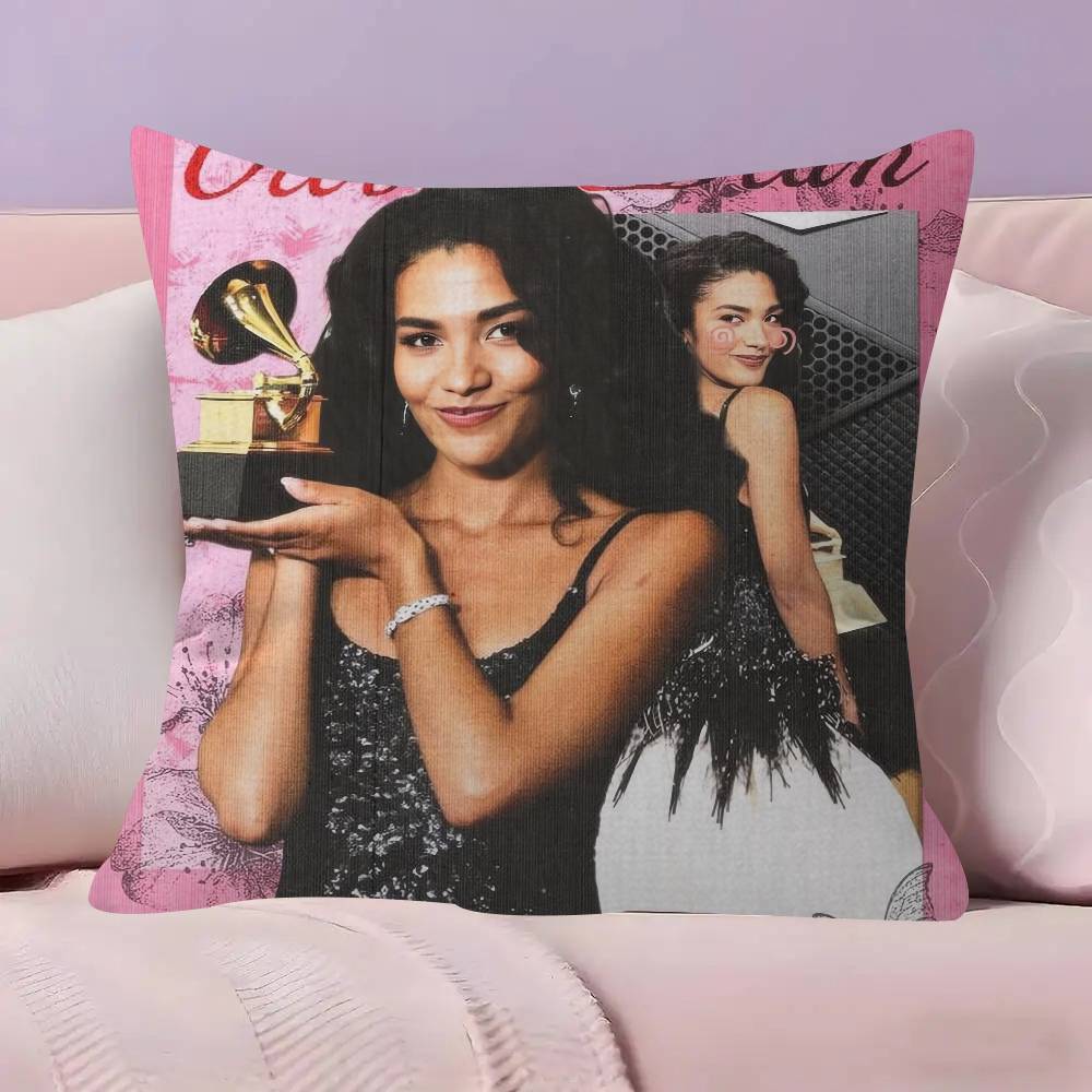 Singer Olivia album Dean  Pillow Gift Home Office Decoration Bedroom Sofa Car Cushion Cover case 45x45