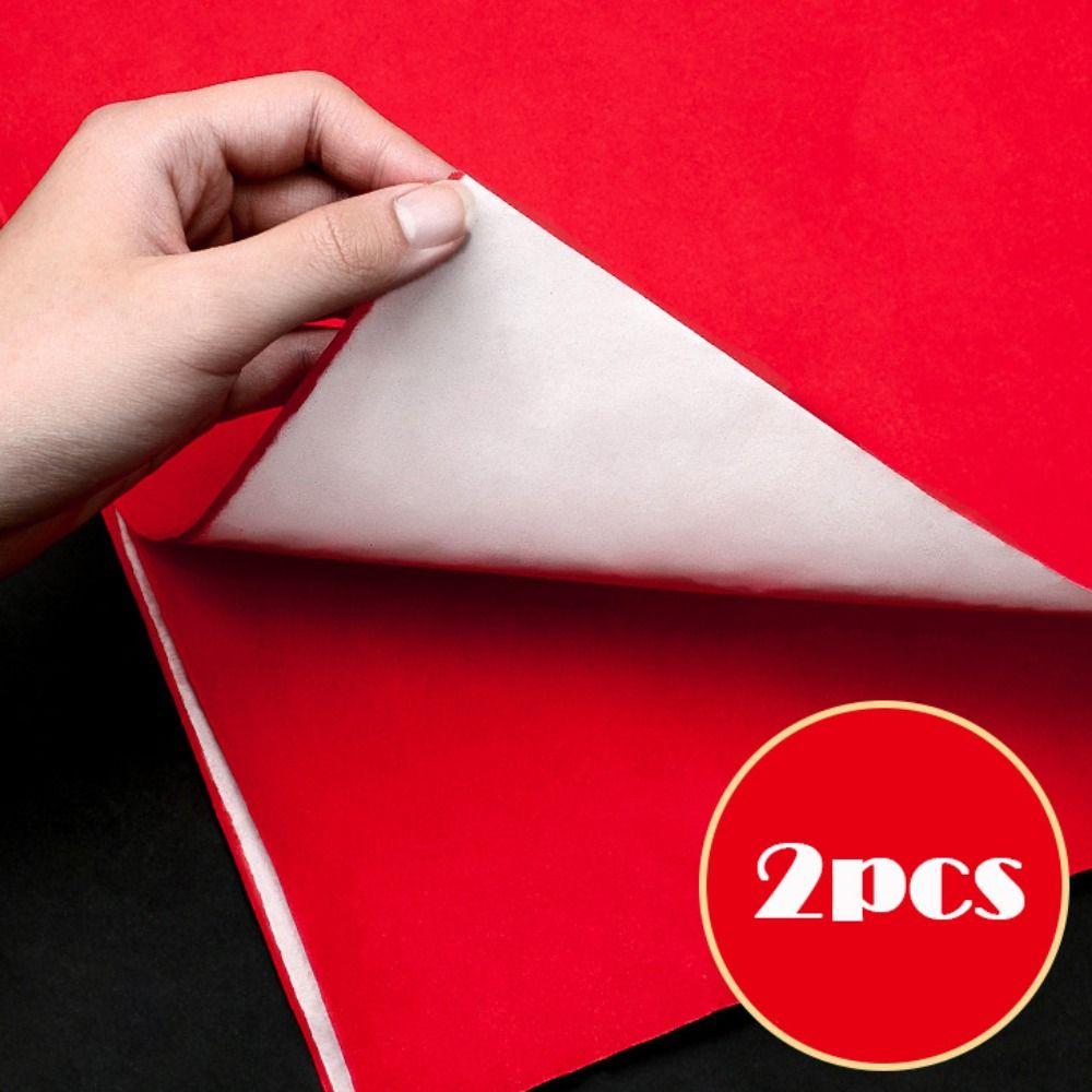 2PCS Chinese Style Blank Red Paper Rectangle Couplet Paper Red Envelope Calligraphy Paper  Wedding