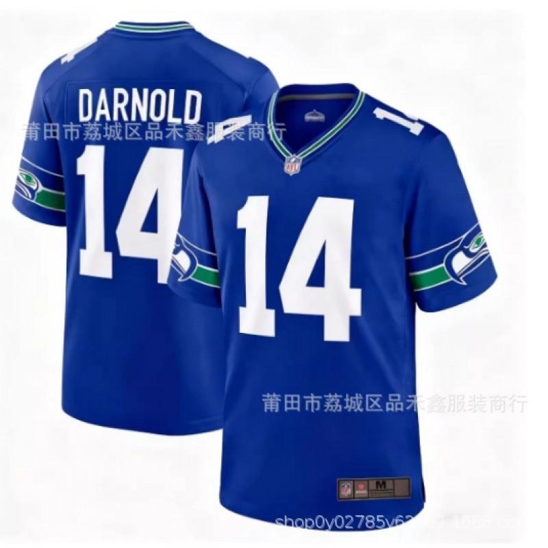 Seattle Seahawks Football Jersey 11 Jaxon Smith-Njigba 12 10 Embroidered Team Sports Uniform