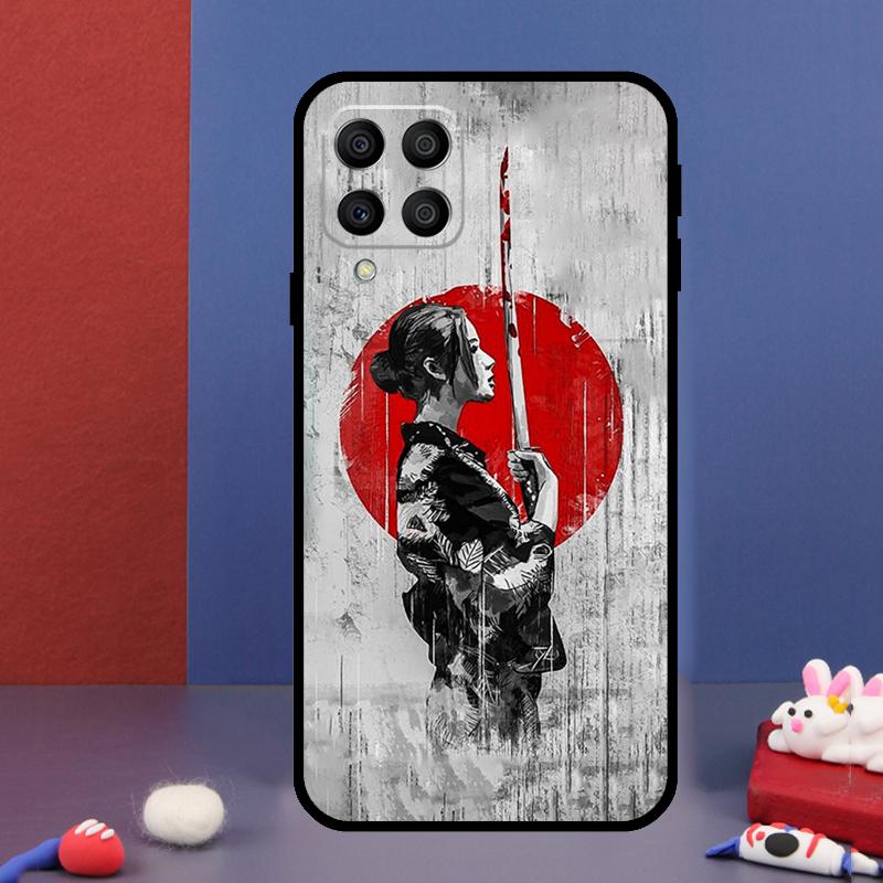 Anime Girl Samurai For Samsung Galaxy M14 M34 M54 M33 M13 M23 M53 M15 M55 M31 M51 M20 M30s M32 M52 Phone Case