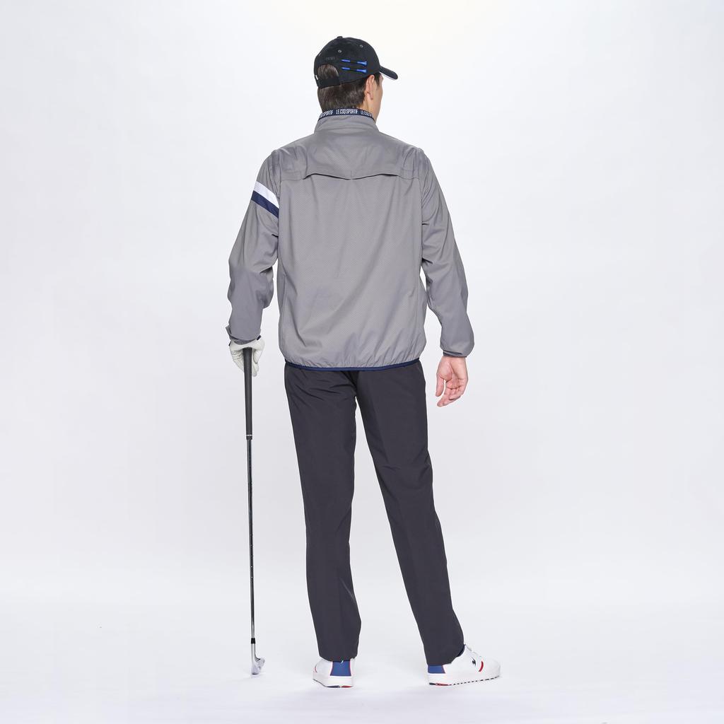 Coq Sportif Blouson Full Zip Water Repellent Stretch Sleeves Detachable 2WAY Golf LG5SWB00M GY00 LL [Le Golf] Men's (Gray)