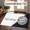 Custom Rug Bayern Munich Pattern Print Name Text Soft Non‑Slip Floor Carpet for Home Indoor Decoration
