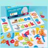 Wooden Alphabet Puzzle Educational Toy For Children Learning Word Building
