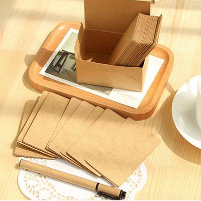 100 Peças 5,3*9cm Cartão em Branco Para Cartões de Visita Para Mensagem E Nome de Livro Cartões em Branco Para Cartão de Visita Cartões de Mensagem 300gsm