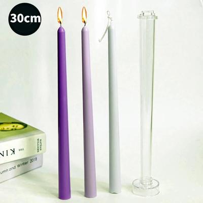 Κερί Μούχλα Κολόνα 30cm Μακρύ DIY Εκκλησία Αρωματοθεραπεία Κερί Κατασκευή Εργαλείο Ακρυλικό PC Πλαστικό Κιτ Μούχλας Διακόσμηση Δείπνου Κεριά