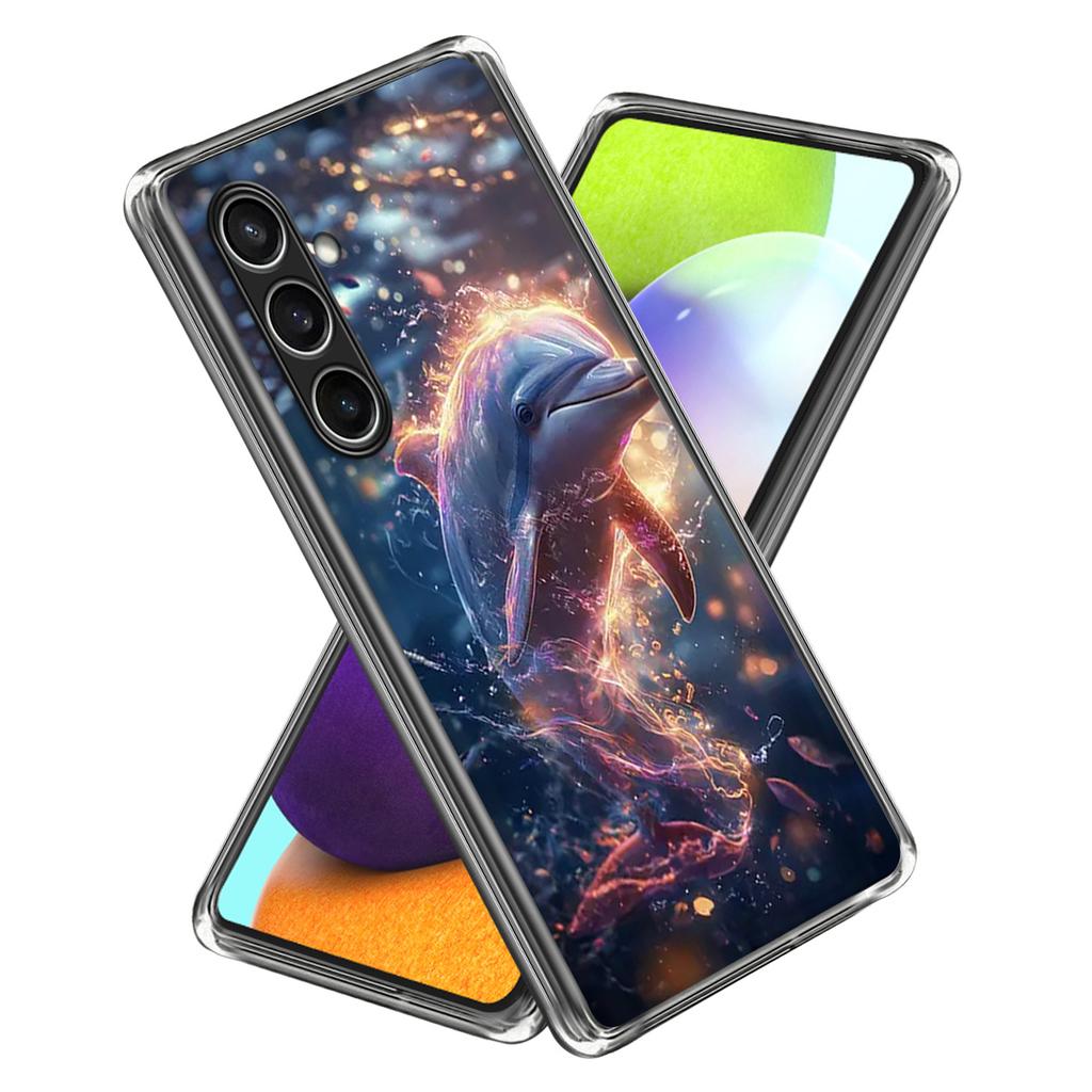 For Samsung Galaxy S24 FE Case IMD Pattern Printed Shockproof TPU Phone Cover