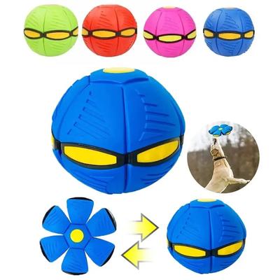 Dog Toys Flying Disc Interactive Flying Saucer Ball Transformable Outdoor Dog Training Toy Pelota Dogs Training Toys Accessoires