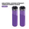 Single Lock‑On TPR Rubber Bike Handlebar Grips, Anti‑Slip Shock‑Absorbing Cycling Grips for Mountain, Fixed Gear & Folding Bikes
