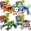 Hot War Mecha Tyrannosaurus Modell Építőkockák Városi Dinoszaurusz Robot Park Téglalap Alakú Játékok Gyerekek Vakdoboz Karácsonyi Ajándék