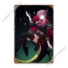 Hragi Shinoa Seraph Metal Plaque Poster Wall Decor Cave Designing Mural Tin Sign Poster
