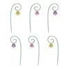 9Pcs Garden Stake Lily of The Valley Fairy Garden Stake Set Resin Flower Stake for Outdoor Decoration