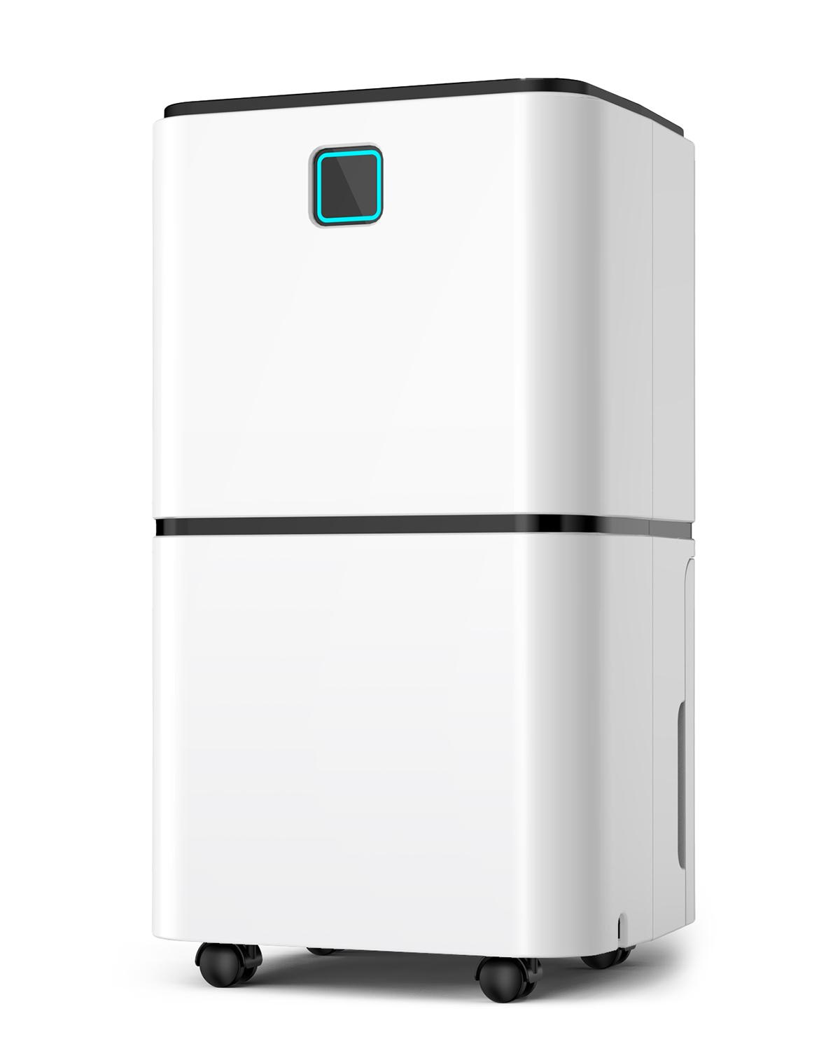 HUMILABS OL12-BD023F 12L Luftentfeuchter mit Feuchtigkeitsanzeigeleuchten, 2L Wassertank, 24H Timer, 3 Modi, Abdeckungsbereich 15-25m² weiß