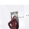 2024 Women's High-End Over-Knee White Goose Down Winter Coat