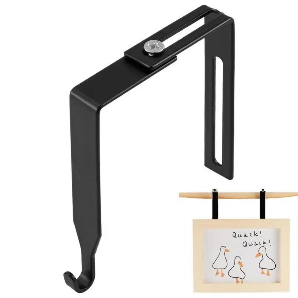 4Pcs Black Adjustable Cubicle Hook Flexible Door Storage Hooks Partition Hanger  Umbrellas