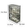 Transparent Jewelry Storage Box Earring Organizer Necklace Ring Stand Acrylic Holder Large Women Trinket Boxes Display Case