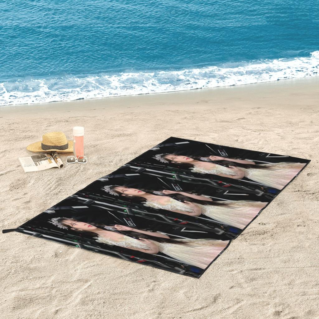 Iu Lee Ji-Eun Korean Actress I-Idol Beach Towel Soft Microfiber Quick Dry Absorbent Quick Towels For Pool