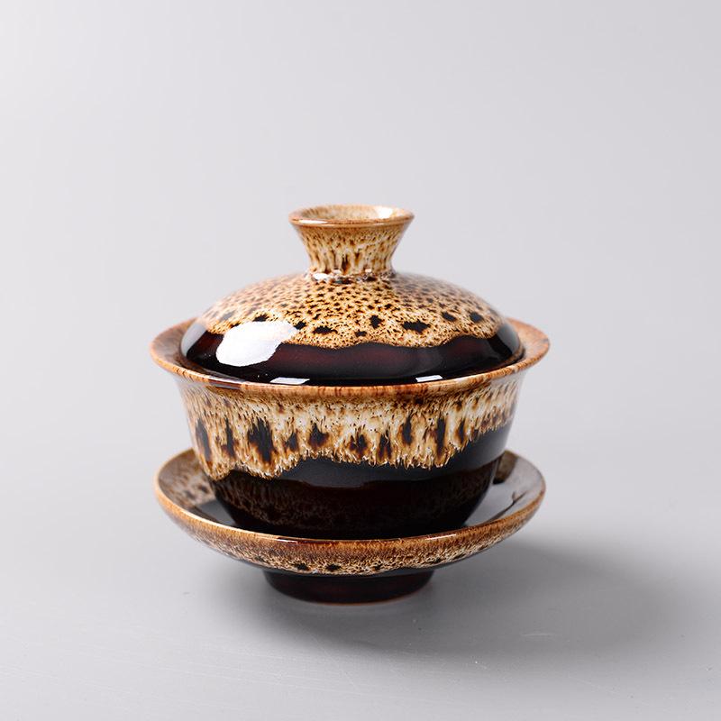 Chinese Traditions Gai Wan Tea Set Bone China Tea Sets Dehua Gaiwan Tea Porcelain Pot Set For Travel Beautiful And Easy Kettle