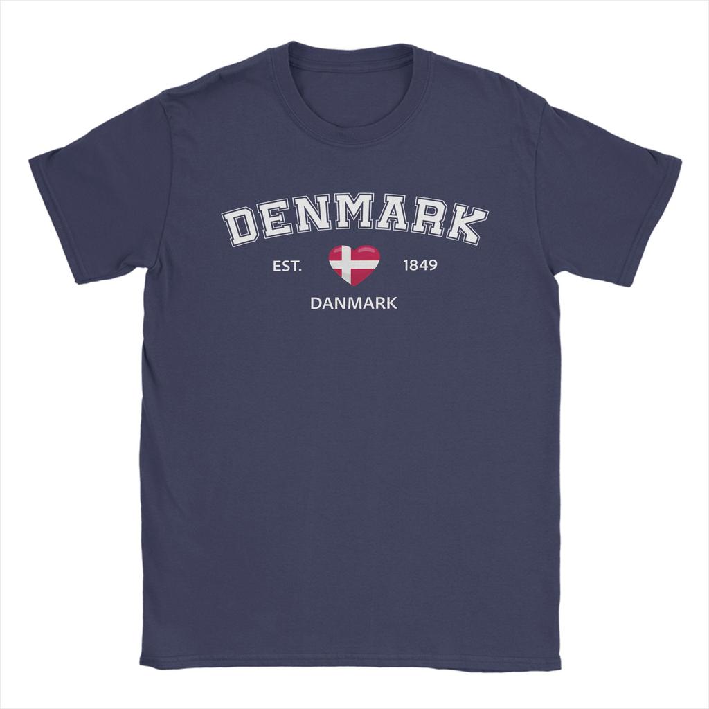 Vintage TShirt Summer Denmark Est 1849 Hip Hop T Shirts 100 Cotton Tshirt for Adult Y2K Casual Hot Sale Short Sleeve Top Tees