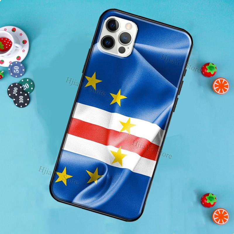 Cape Verde Flag Coat of Arms Phone Case For iPhone 12 Pro Max 13 Mini SE 2020 8 7 Plus 11 14 Pro Max X XS Max XR Cover