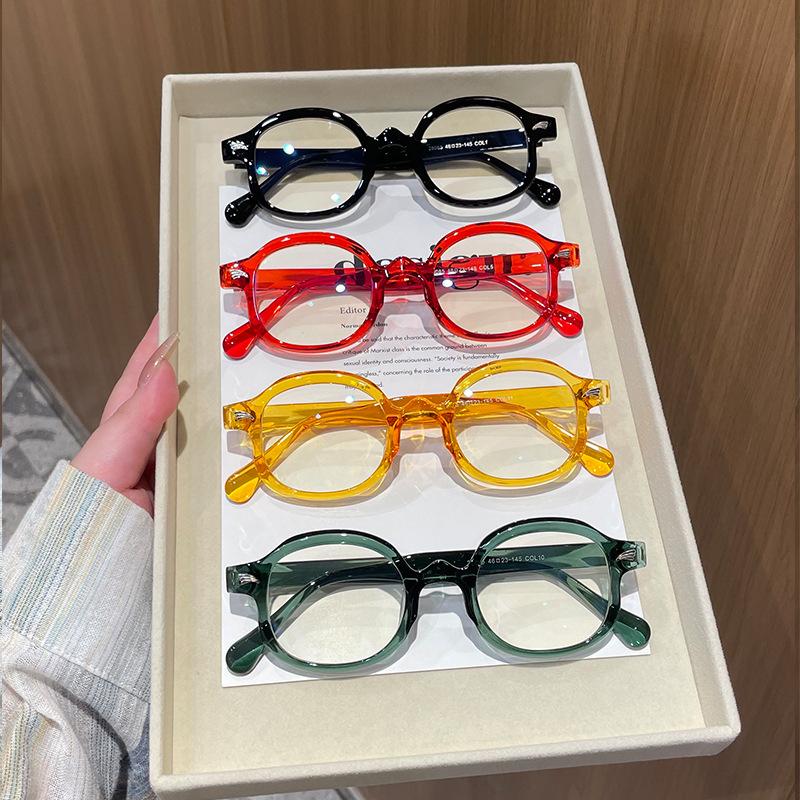 Round Rim Sunglasses Men Vintage Candy Color Outdoor Casual Shades Women New Retro Brand Design Cute Gradient Sun Glasses
