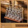 handmade crystal iceberg liquor glass set with scale