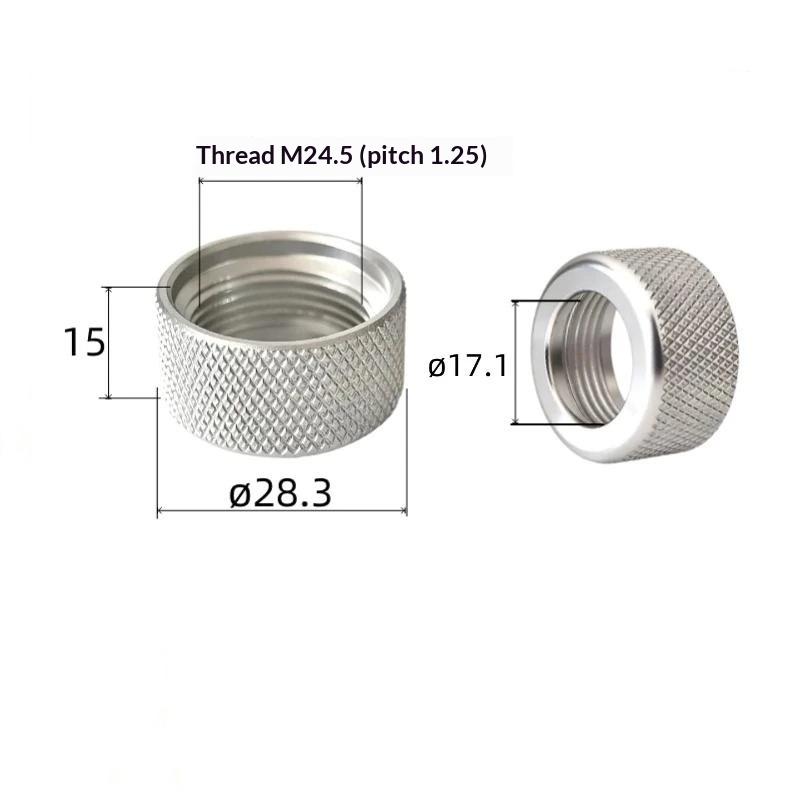 17Mm Ball Head Adjustment Nut Aluminum Universal Conversion Interface Fastener Tightening Nut For Mobile Phone Holder Parts