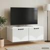 Wall Mounted TV Cabinet White 78.5 x 41 x 30 cm Particleboard