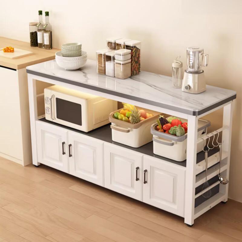 

BieYing Напольная многоярусная полка для хранения с шкафчиком