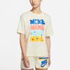 Nike Sportswear Essential Logo Print T-Shirt Women Tops Coconut-Milk DJ5377-111