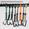 Hanging Buckles Backpack Buckle High Strength Good Load-bearing Anti-loss Nylon Carabiner Multifunctional Ring Bag Hooks Outdoor Accessories Rope