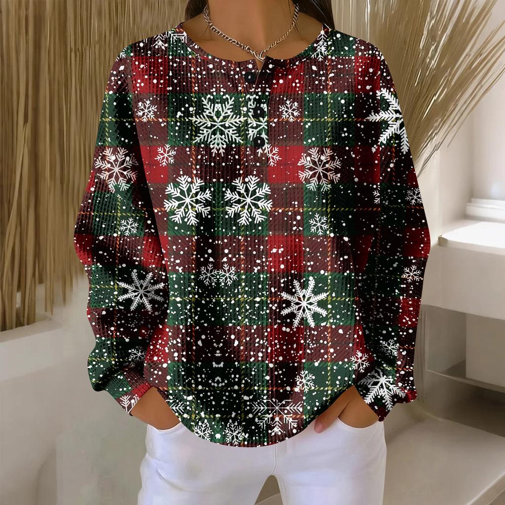 Women's Casual Shirts Long Sleeve Tops Button Up V Neck Loose Knit Fall Favorites For Women