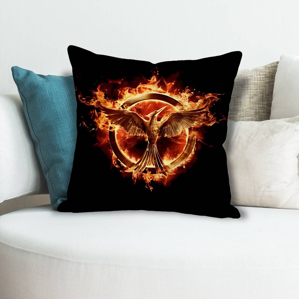 TThe HHunger GGames Pillow Cases for Bedroom Living Room Sofa Home Decor Polyester Cushion Cover with Zipper