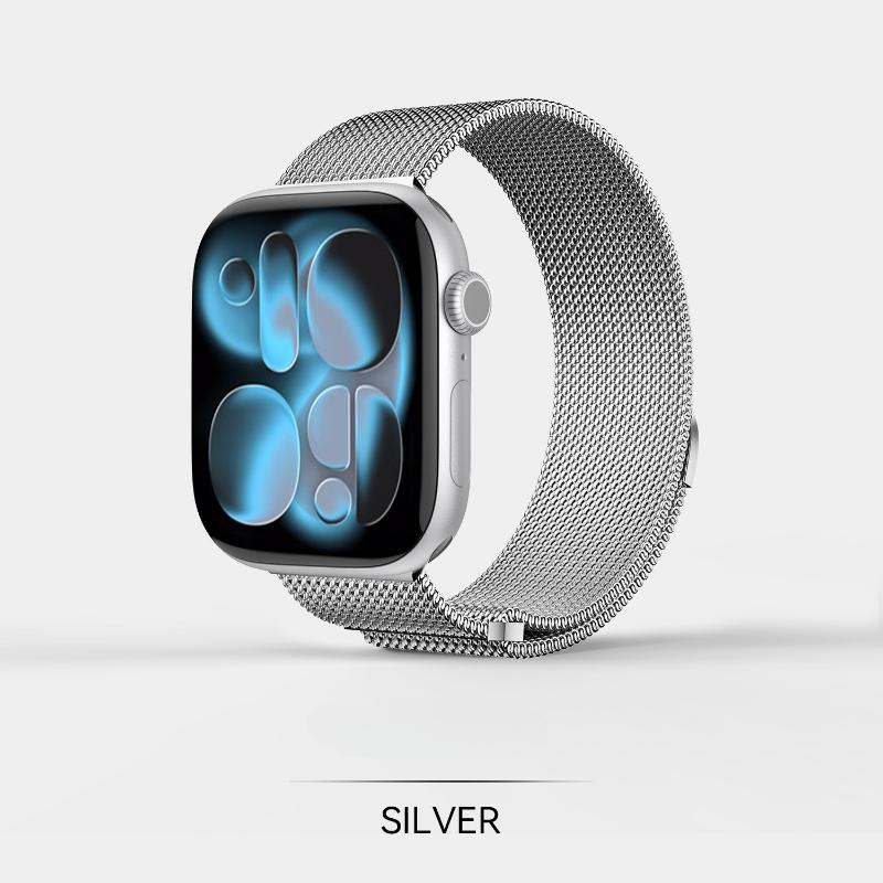 Magnetic Milanese Watch Strap for Apple Watch S11, iWatch 10/9/8/7/SE