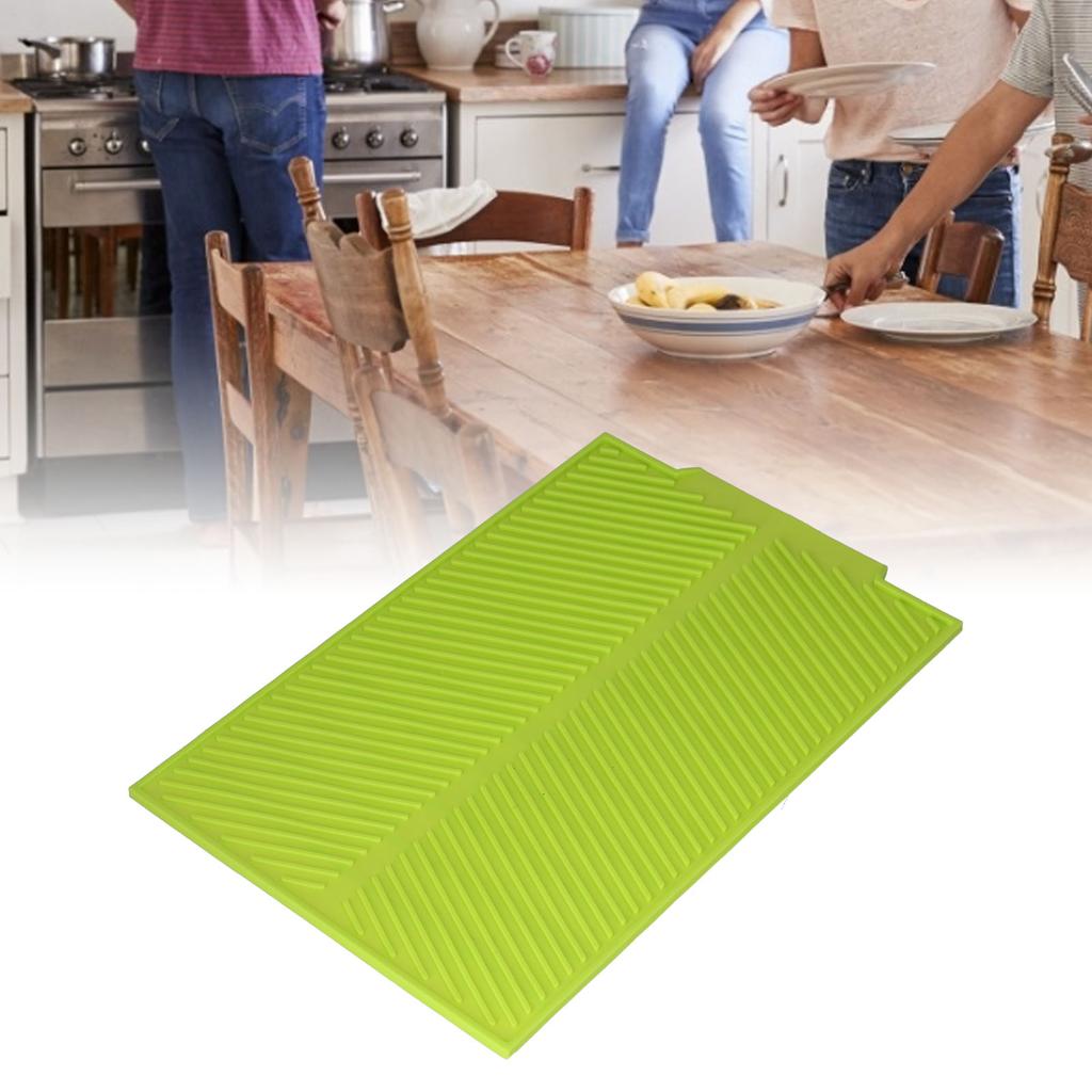 Drainable Heat Insulation Pad Silicone Table Placemat Pot Bowl Dish Mat Kitchen Gadgets